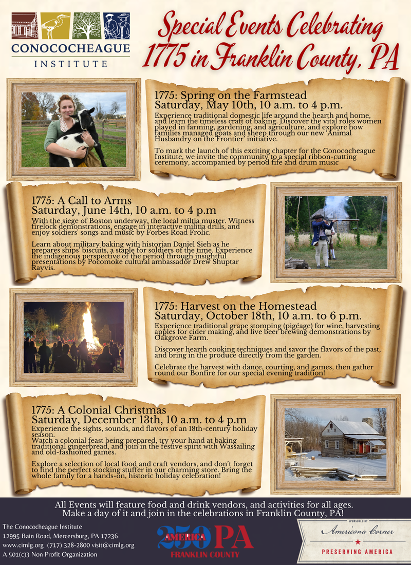 1775 Events at the Conococheague Institute