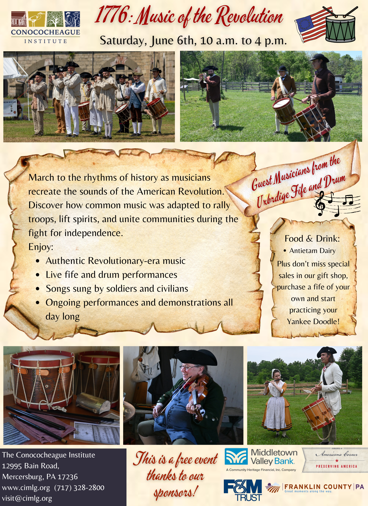 Music of the Revolution June 6th